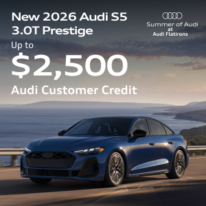 New 2026 Audi S5 3.0T Prestige, MSRP $76,050 Purchase Offer